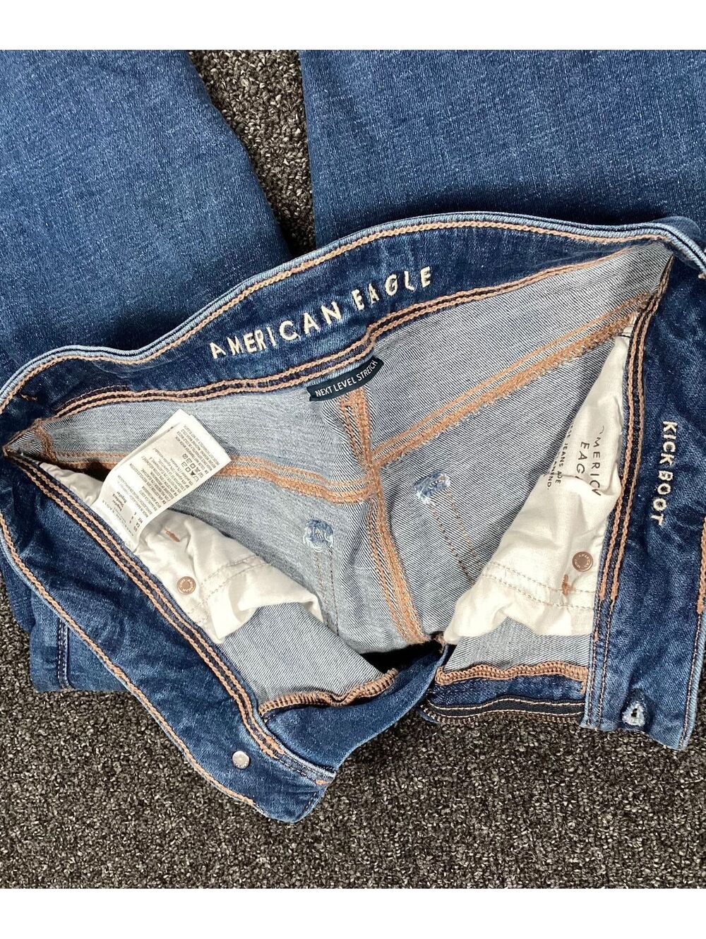 American Eagle Kickboot Blue Denim Jeans /next level stretch - Picture 4 of 4